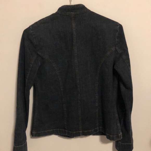 Perry Ellis Button Up Jean Jacket size 6 - Picture 5 of 6